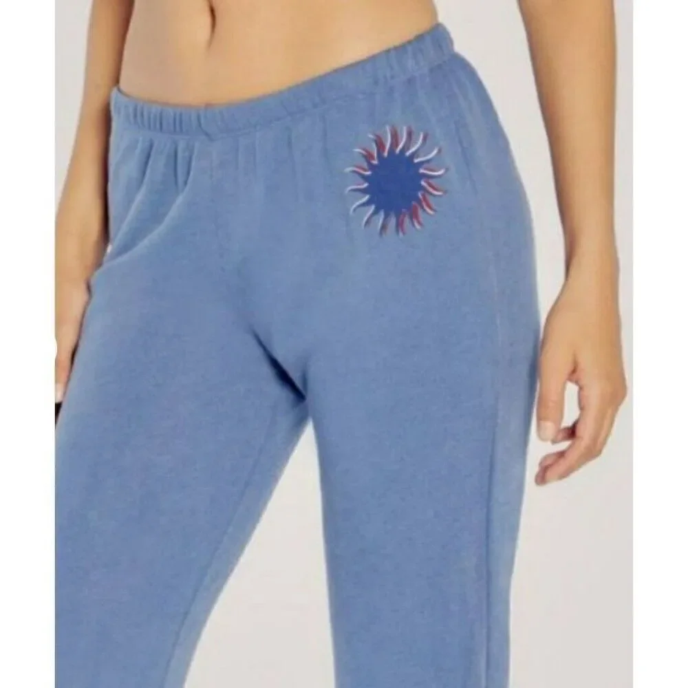 New. WILDFOX light blue sweatpants. Small. Retails $118